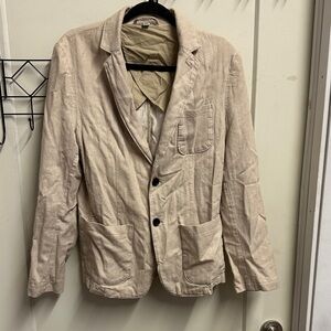 Goodfellow & Co Beige Linen Blazer S